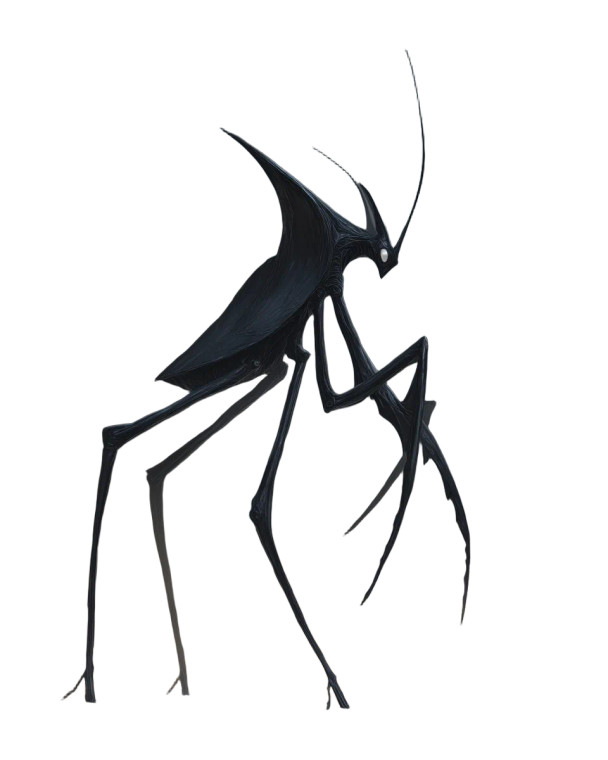 Inky Mantis Aberration Vinyl Car Decal Sticker – Waterproof & UV-Resistant 
