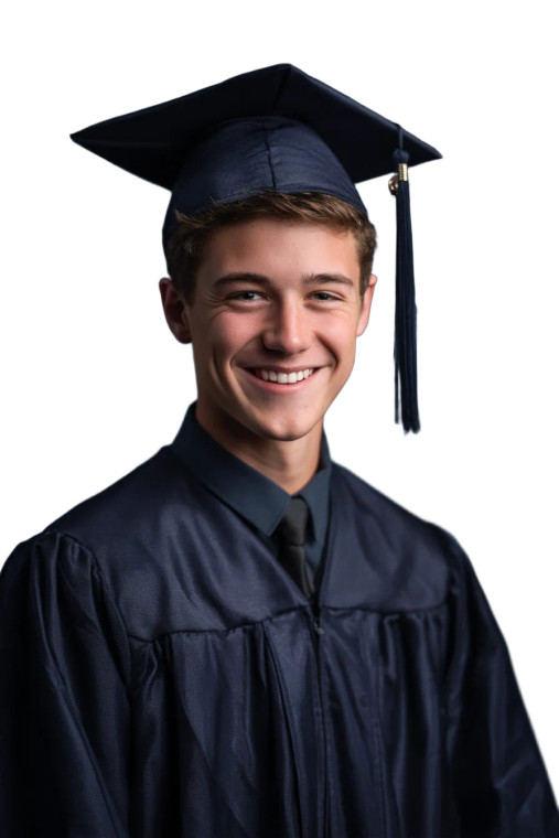 Graduation Portrait V2 Vinyl Car Decal Sticker – Waterproof & UV-Resistant 