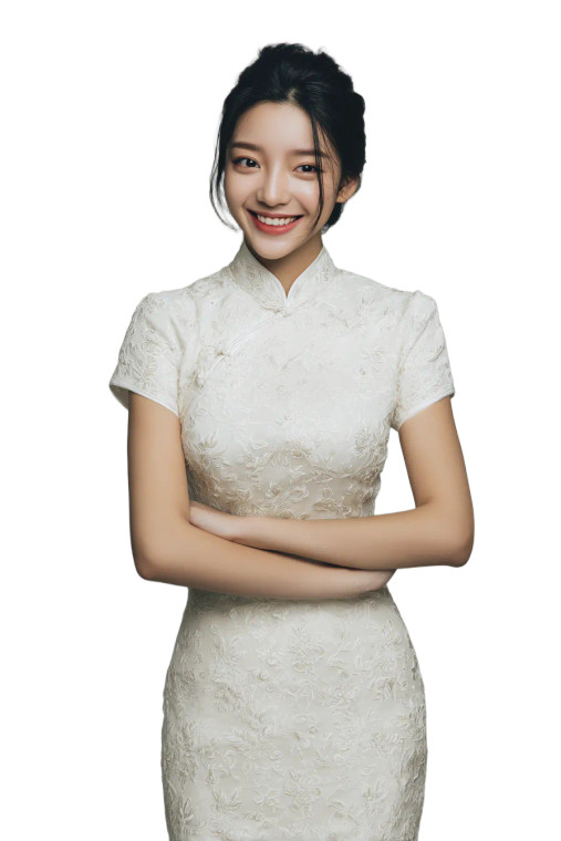 Elegant Cheongsam Model V5 Vinyl Car Decal Sticker – Waterproof & UV-Resistant 