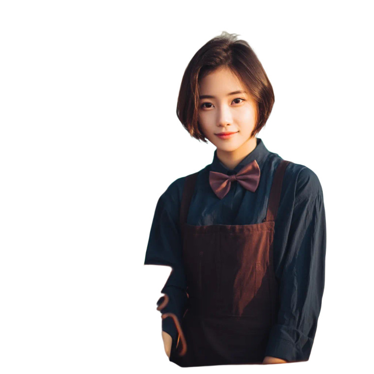 Elegant Barista At Work Vinyl Car Decal Sticker – Waterproof & UV-Resistant 