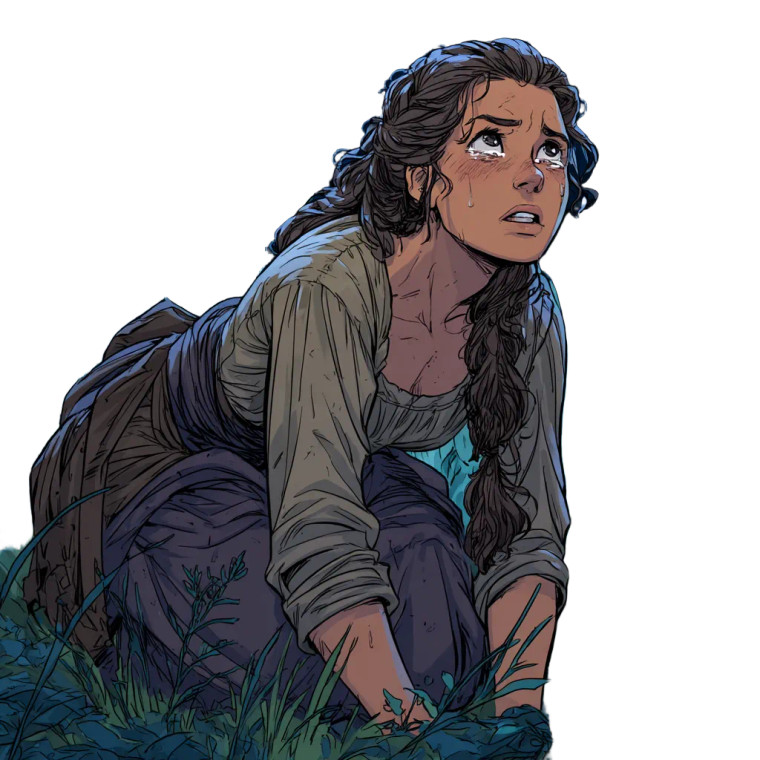 Fearful Spanish Woman Vinyl Car Decal Sticker – Waterproof & UV-Resistant 