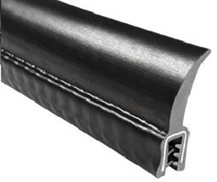 Premium EPDM Rubber Trim Seal | Multi Purpose Weather Stripping | 25 ft Roll | Fits Metal Edges 0.050-0.100" | USA Made