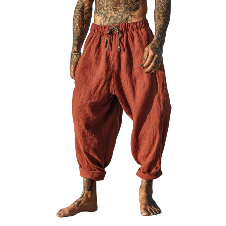 Tattooed Man Beach Vinyl Car Decal Sticker – Waterproof & UV-Resistant 