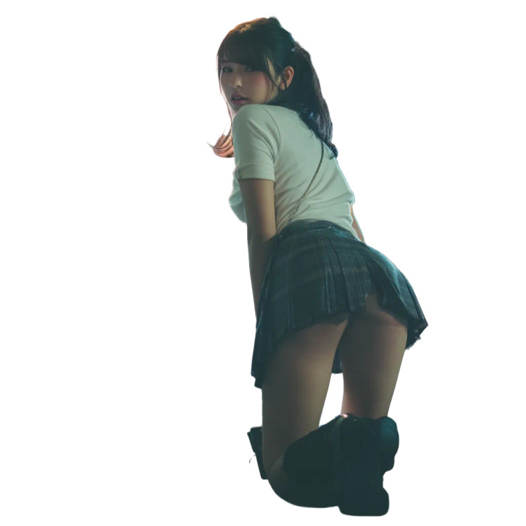 Asian Idol Bending Vinyl Car Decal Sticker – Waterproof & UV-Resistant 