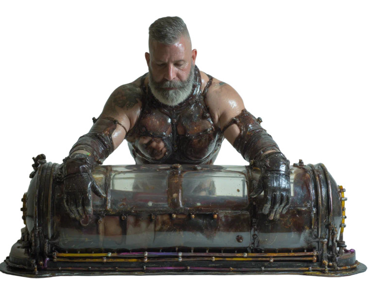 Biopunk Iron Lung V2 Vinyl Car Decal Sticker – Waterproof & UV-Resistant 