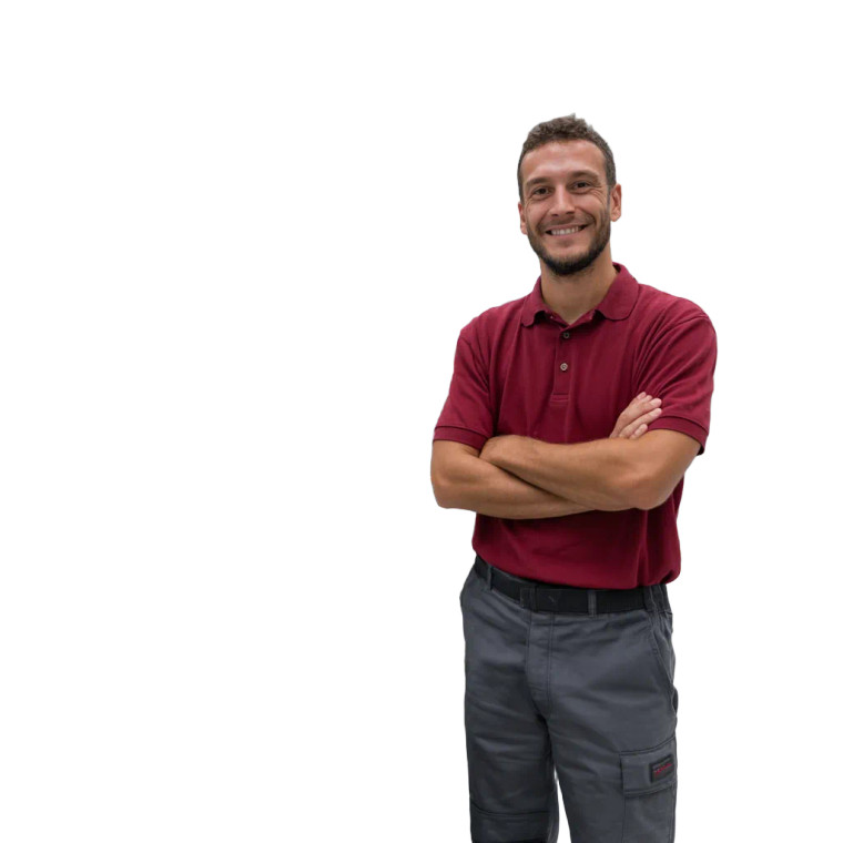 Technician Adjusting Robot Vinyl Car Decal Sticker – Waterproof & UV-Resistant 