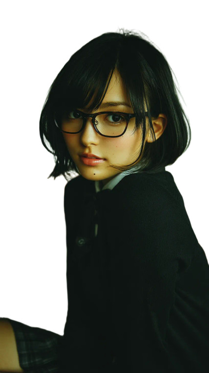 Japanese School Girl V36 Vinyl Car Decal Sticker – Waterproof & UV-Resistant 