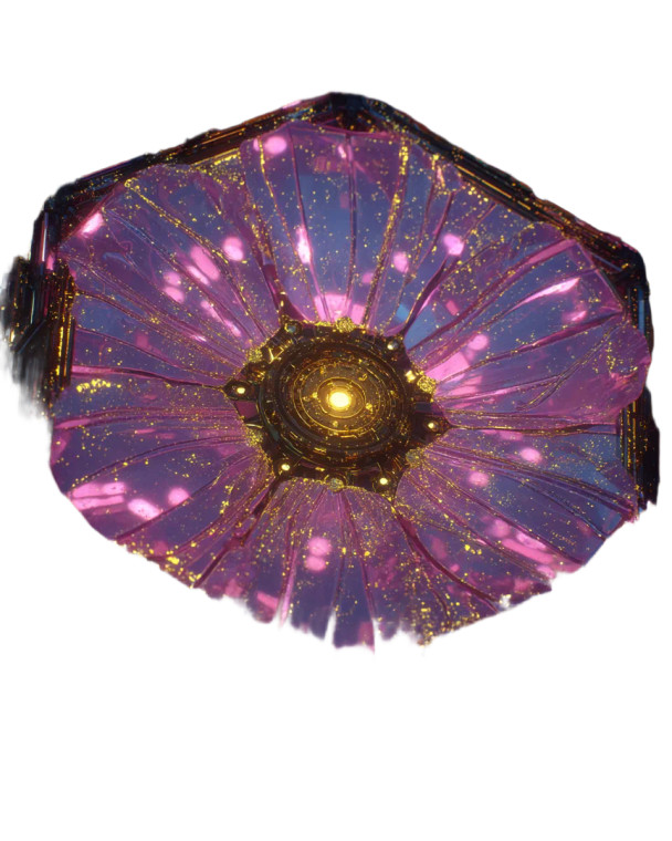 Cyberpunk Diamond Flower Vinyl Car Decal Sticker – Waterproof & UV-Resistant 