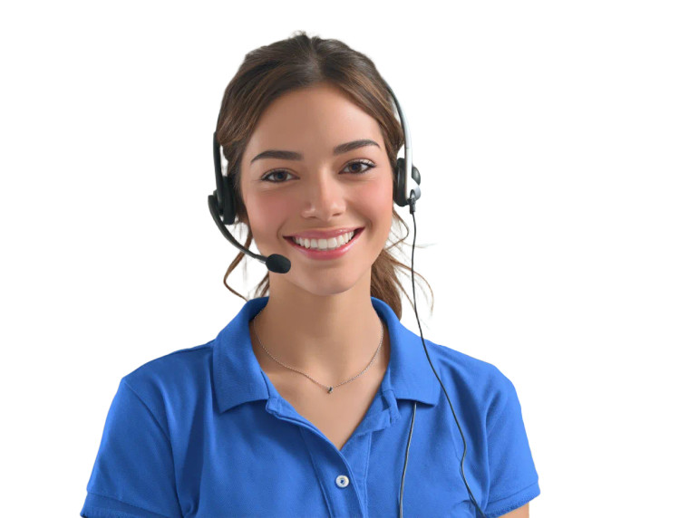 Joyful Call Center Worker Vinyl Car Decal Sticker – Waterproof & UV-Resistant 