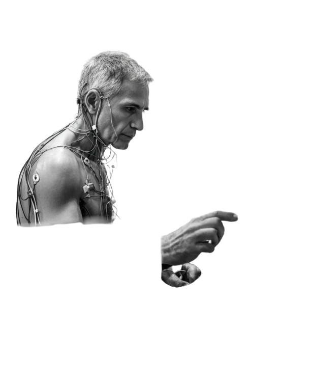 Cyborg Scientist Choosing Vinyl Car Decal Sticker – Waterproof & UV-Resistant 