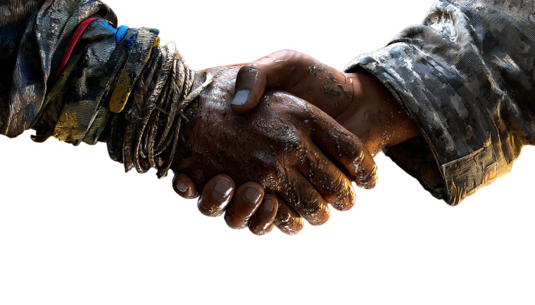 Peace Handshake Vinyl Car Decal Sticker – Waterproof & UV-Resistant 