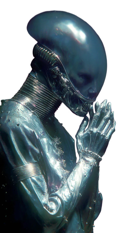 Alien Chaos Vinyl Car Decal Sticker – Waterproof & UV-Resistant 