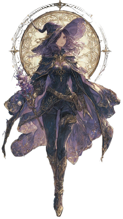 Beautiful Witch V4 Vinyl Car Decal Sticker – Waterproof & UV-Resistant 