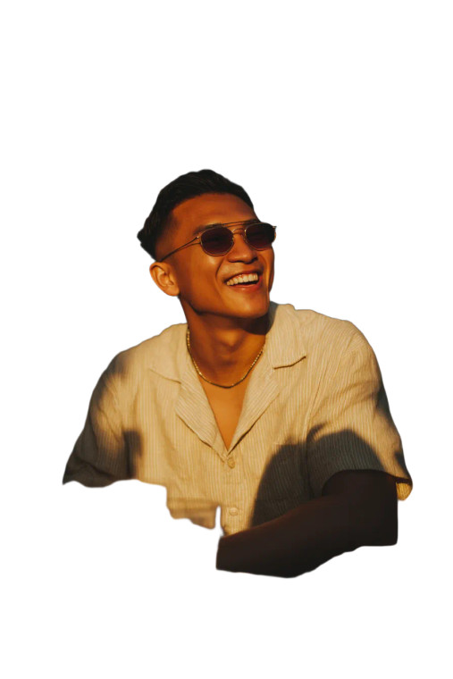 Laughing Philippine Man Vinyl Car Decal Sticker – Waterproof & UV-Resistant 