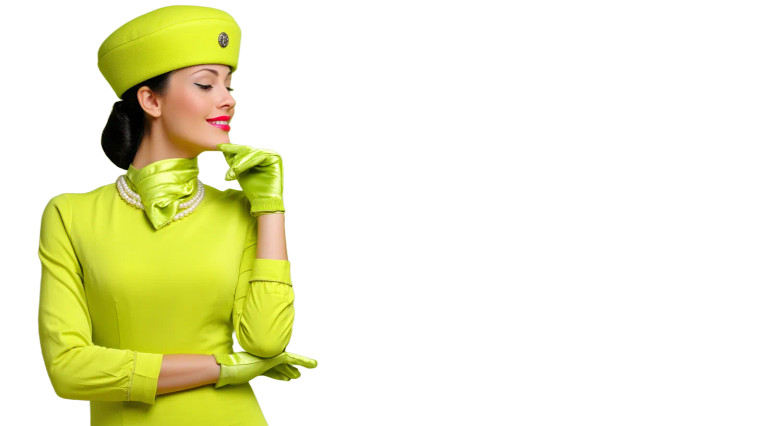 Aviation Stewardess Vinyl Car Decal Sticker – Waterproof & UV-Resistant 
