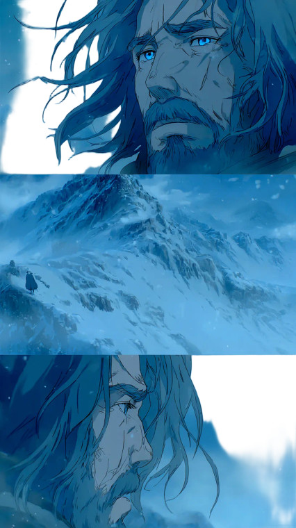 Melancholic Mountain Gaze V2 Vinyl Car Decal Sticker – Waterproof & UV-Resistant 