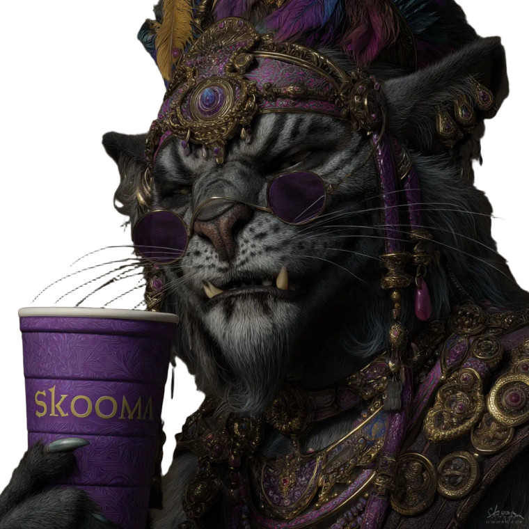 Regal Khajiit Vinyl Car Decal Sticker – Waterproof & UV-Resistant 