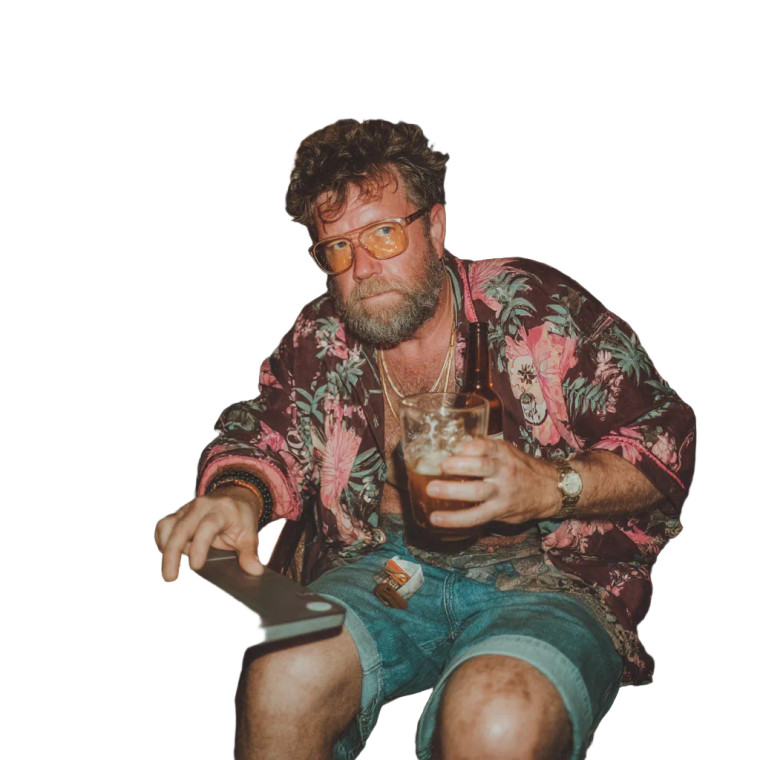 Conspiracy Theorist Man Vinyl Car Decal Sticker – Waterproof & UV-Resistant 