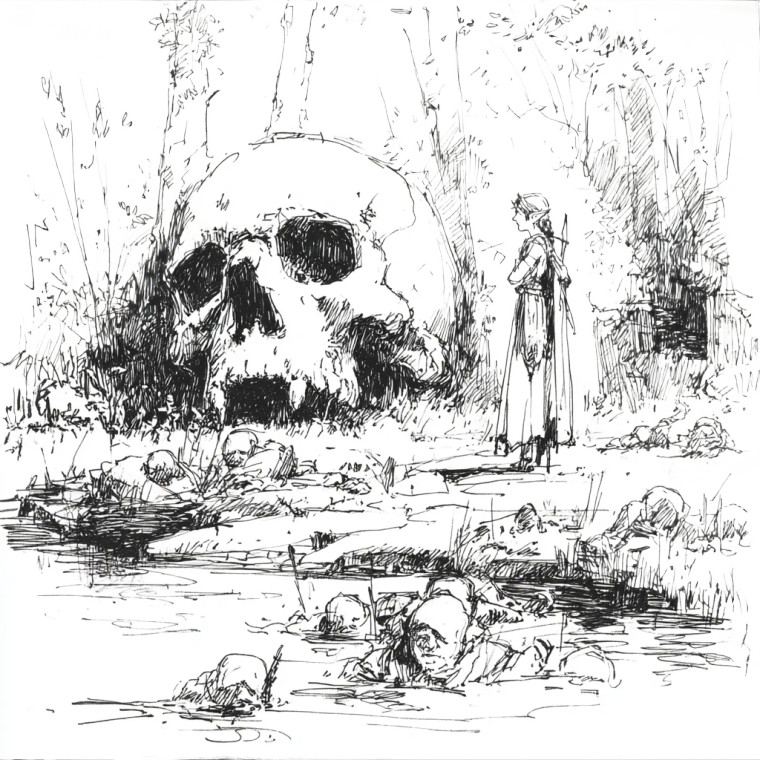 Fantasy Elf Scene Vinyl Car Decal Sticker – Waterproof & UV-Resistant 