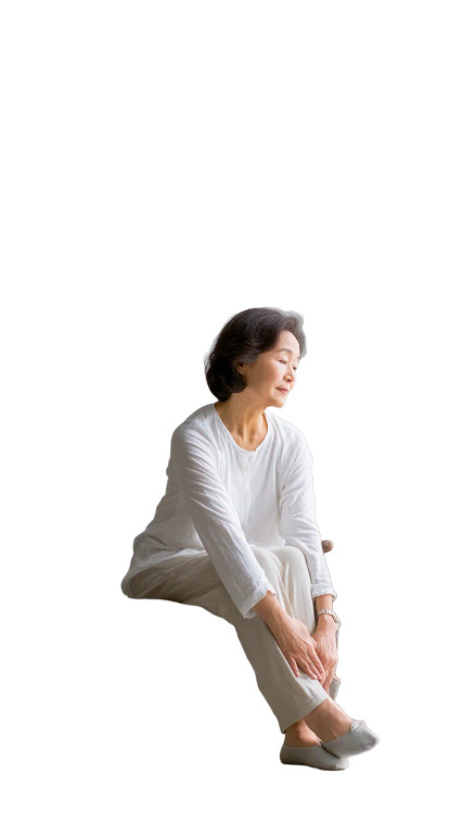 Korean Woman Stretching Vinyl Car Decal Sticker – Waterproof & UV-Resistant 