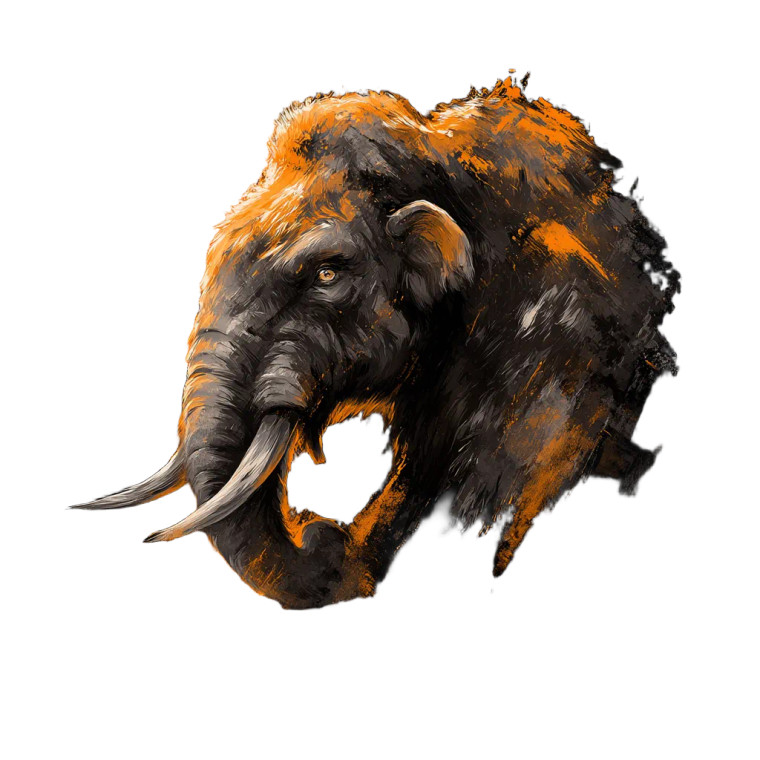 Ferocious Mammoth Logo Vinyl Car Decal Sticker – Waterproof & UV-Resistant 