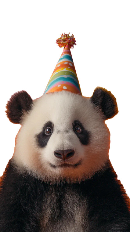 Panda Party Vinyl Car Decal Sticker – Waterproof & UV-Resistant 