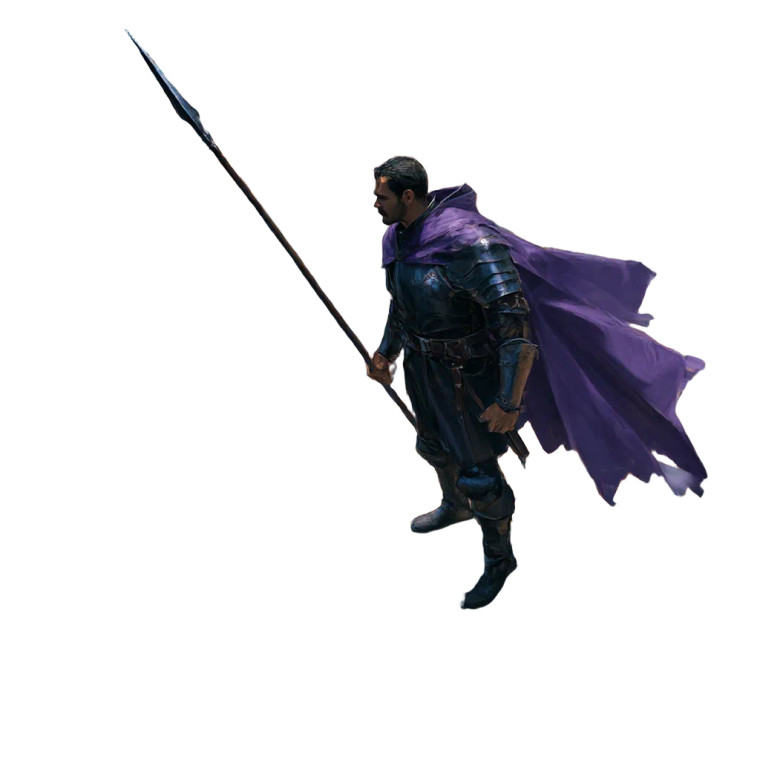 Armored Spearman Vinyl Car Decal Sticker – Waterproof & UV-Resistant 