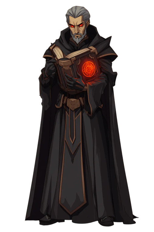 Sinister Warlock Vinyl Car Decal Sticker – Waterproof & UV-Resistant 