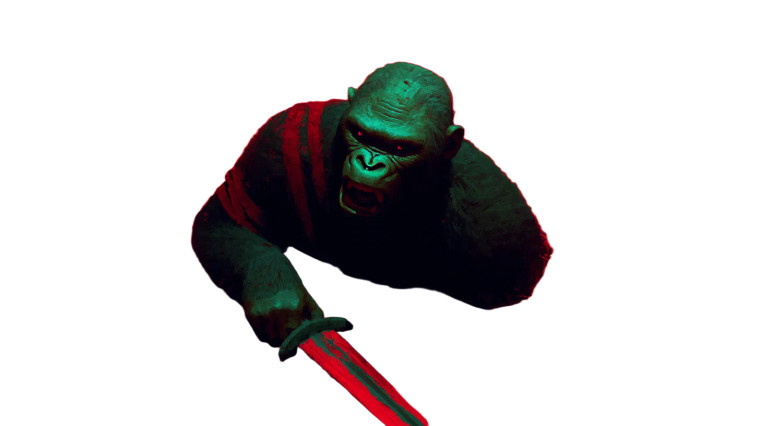 Angry Ape Chaos Vinyl Car Decal Sticker – Waterproof & UV-Resistant 