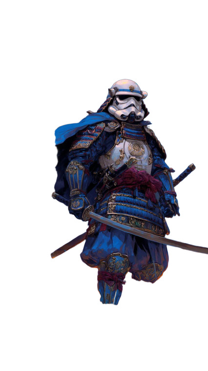 Samurai Stormtrooper V2 Vinyl Car Decal Sticker – Waterproof & UV-Resistant 