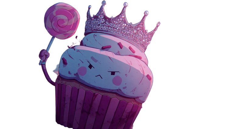 Warrior Cupcake Vinyl Car Decal Sticker – Waterproof & UV-Resistant 