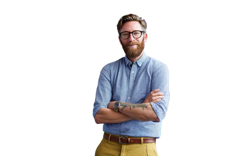 Happy Male Librarian Vinyl Car Decal Sticker – Waterproof & UV-Resistant 