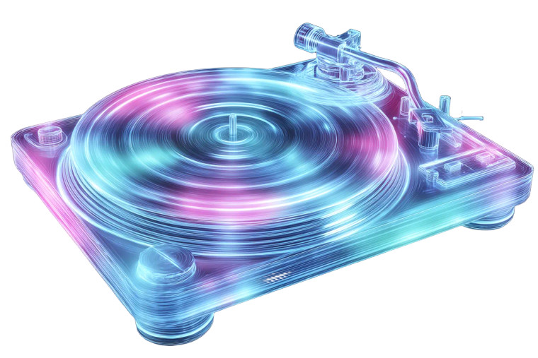 Dj Spinning Records V2 Vinyl Car Decal Sticker – Waterproof & UV-Resistant 