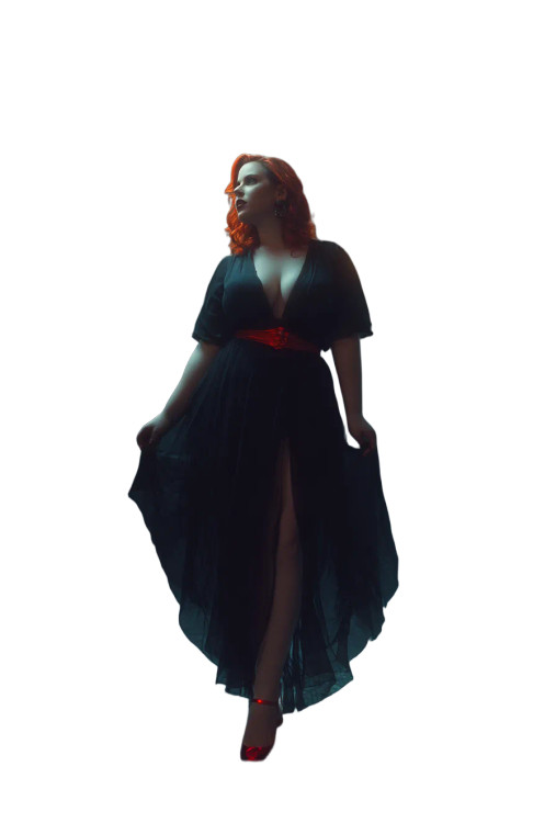 Mysterious Redhead Vinyl Car Decal Sticker – Waterproof & UV-Resistant 