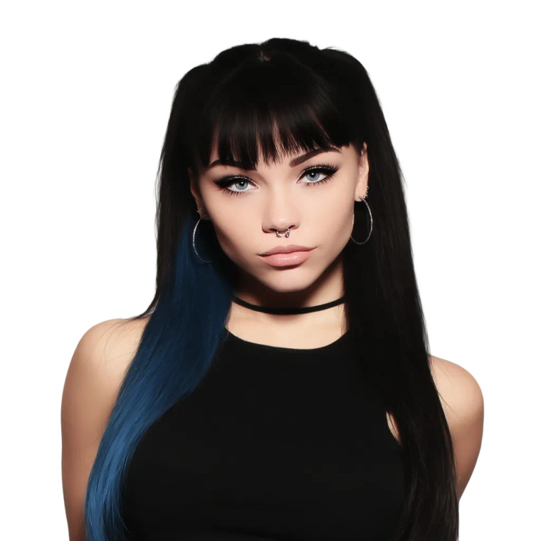 Pastel Goth Girl V2 Vinyl Car Decal Sticker – Waterproof & UV-Resistant 