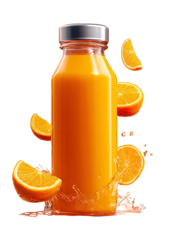 Premium Orange Juice Vinyl Car Decal Sticker – Waterproof & UV-Resistant 