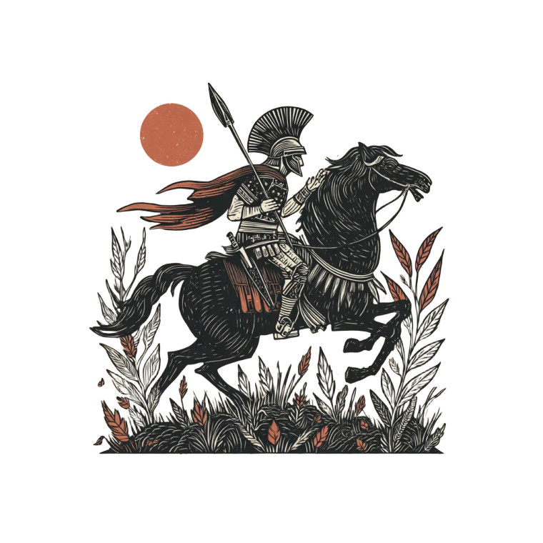 Centurion Riding Vinyl Car Decal Sticker – Waterproof & UV-Resistant 