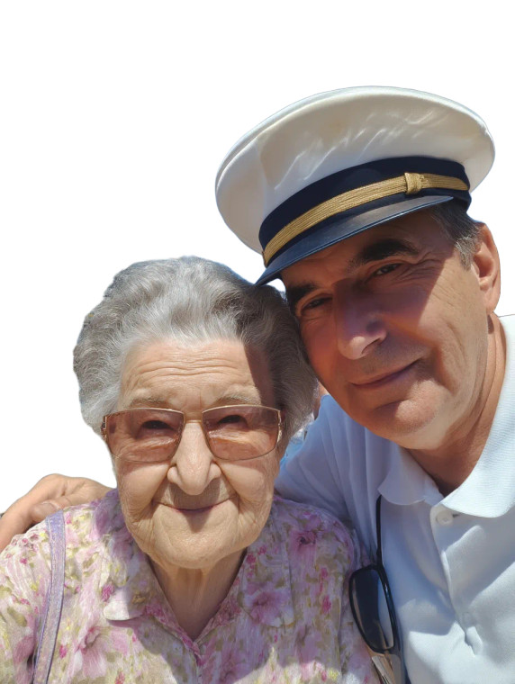 Grandparents On Cruise Vinyl Car Decal Sticker – Waterproof & UV-Resistant 