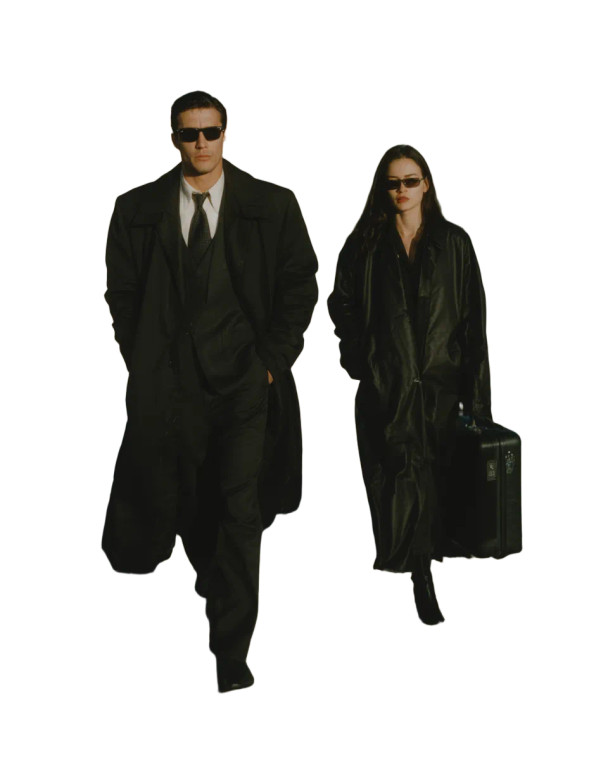 Mafia Style Couple Vinyl Car Decal Sticker – Waterproof & UV-Resistant 