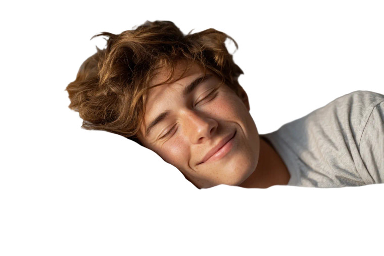 Happy Sleeping Man Vinyl Car Decal Sticker – Waterproof & UV-Resistant 