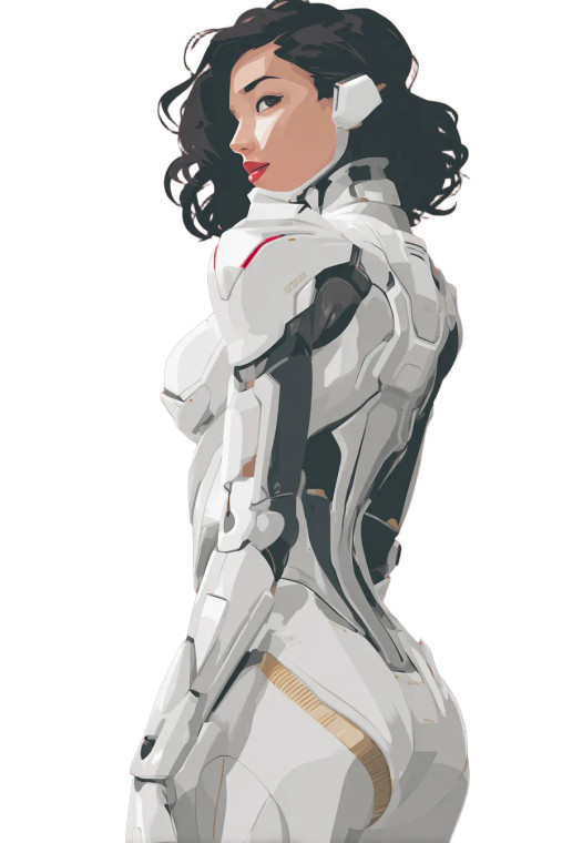 Sci-Fi Warrior Poster Vinyl Car Decal Sticker – Waterproof & UV-Resistant 