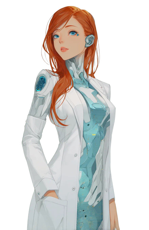 Cyberpunk Russian Scientist Vinyl Car Decal Sticker – Waterproof & UV-Resistant 