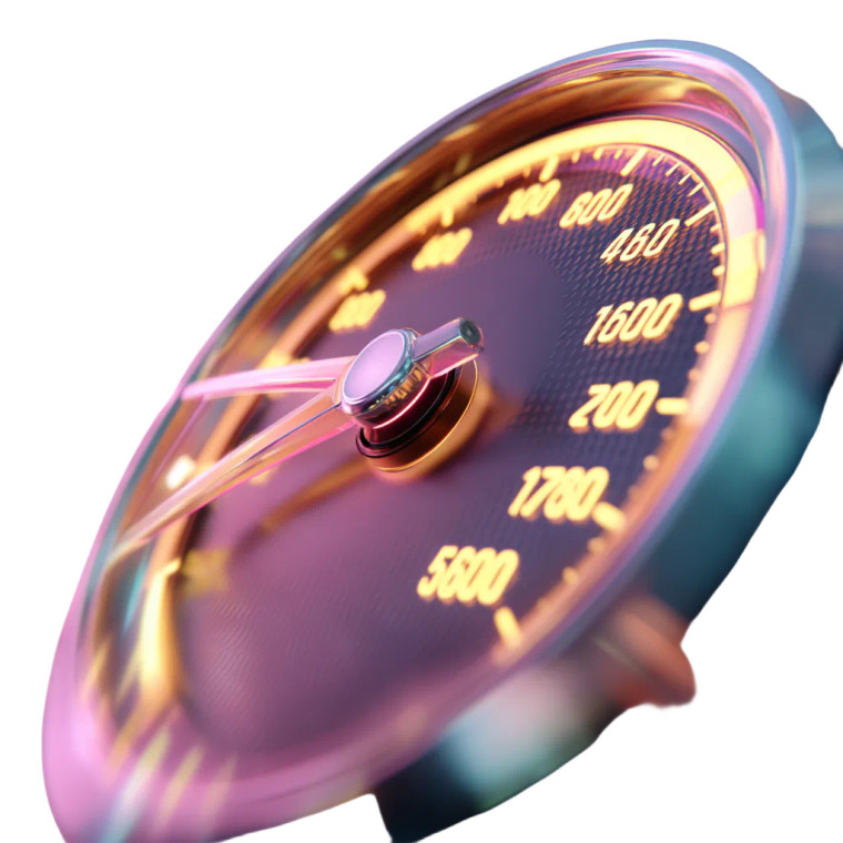 Glowing Speedometer Vinyl Car Decal Sticker – Waterproof & UV-Resistant 