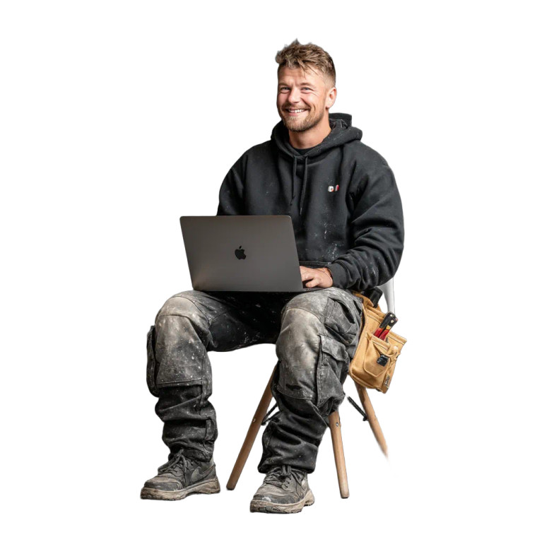 Happy Plumber Working Vinyl Car Decal Sticker – Waterproof & UV-Resistant 