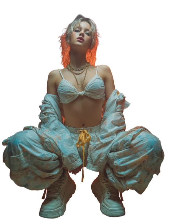 Fashion Model Pose V43 Vinyl Car Decal Sticker – Waterproof & UV-Resistant 