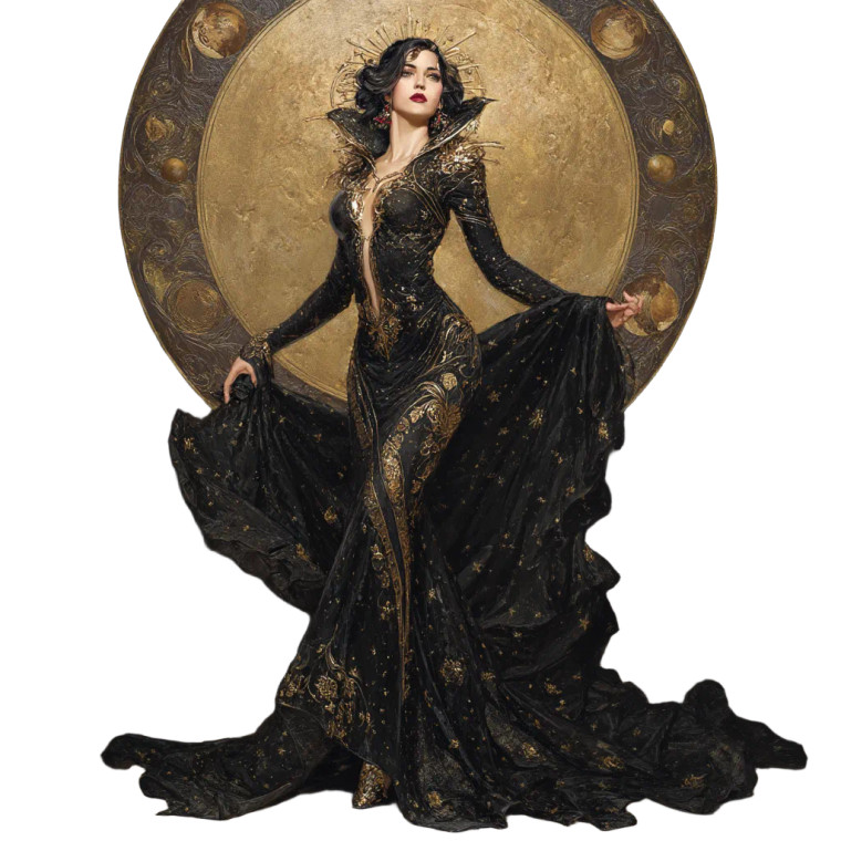 Goddess Nyx Night Vinyl Car Decal Sticker – Waterproof & UV-Resistant 