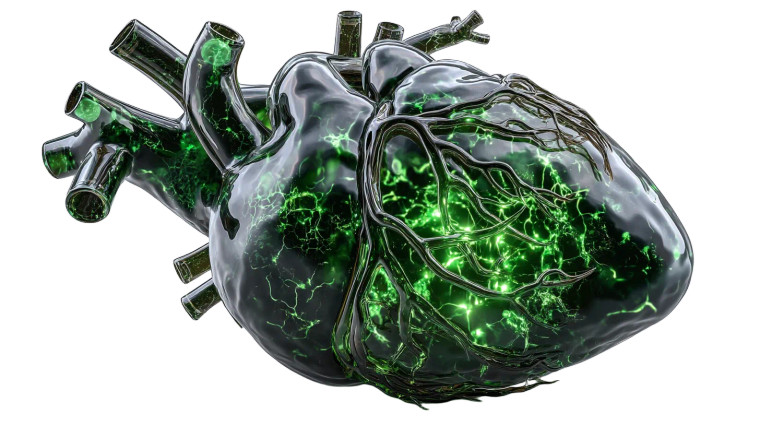 Glowing Heart Sculpture Vinyl Car Decal Sticker – Waterproof & UV-Resistant 