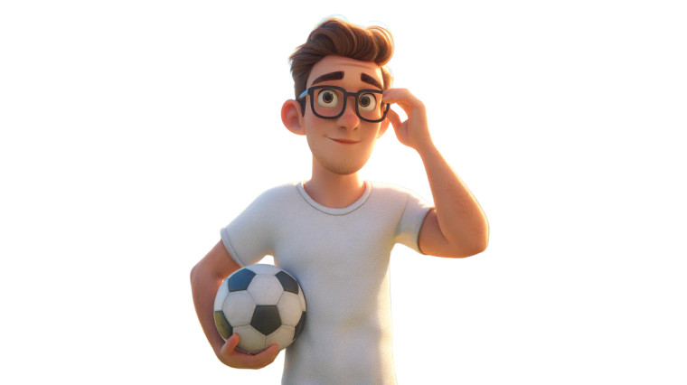 Soccer Player Ad Vinyl Car Decal Sticker – Waterproof & UV-Resistant 