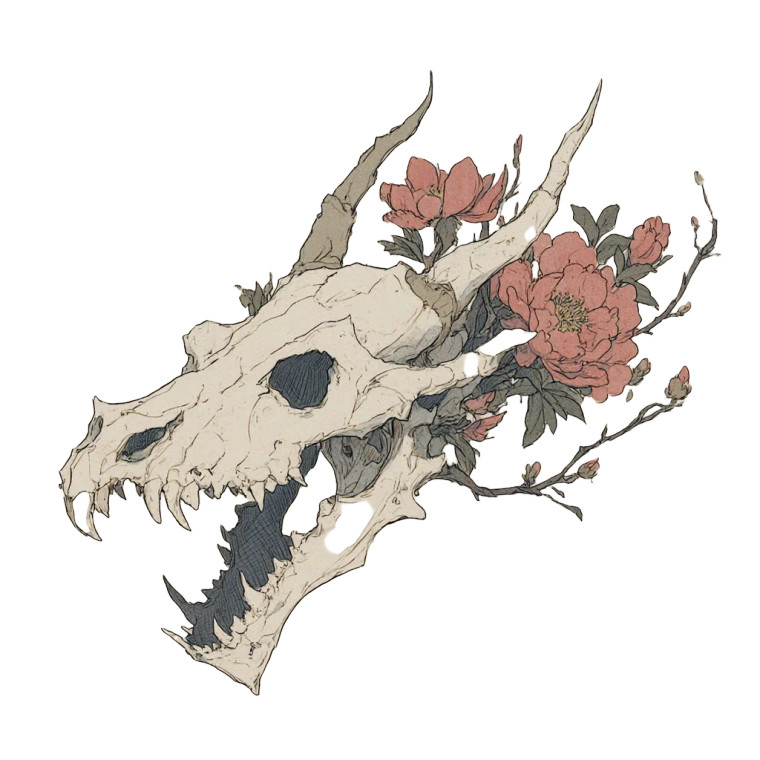 Skull Dragon Vinyl Car Decal Sticker – Waterproof & UV-Resistant 