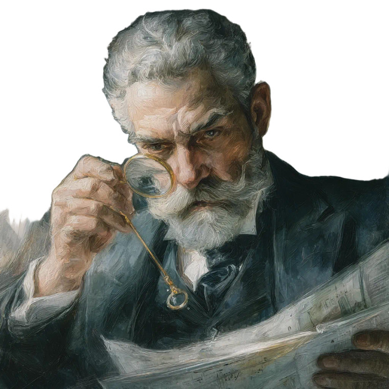 Gentleman With Monacle V2 Vinyl Car Decal Sticker – Waterproof & UV-Resistant 